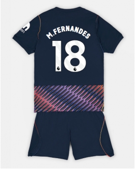Tottenham Hotspur Mateus Fernandes #18 Maglia Gara Trasferta Repliche 2026-27 Bambino Maniche Corte